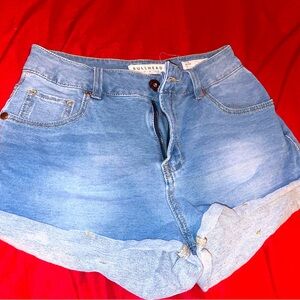 Pacsun Bullhead Mom Shorts Size 3 High Waisted Stretch